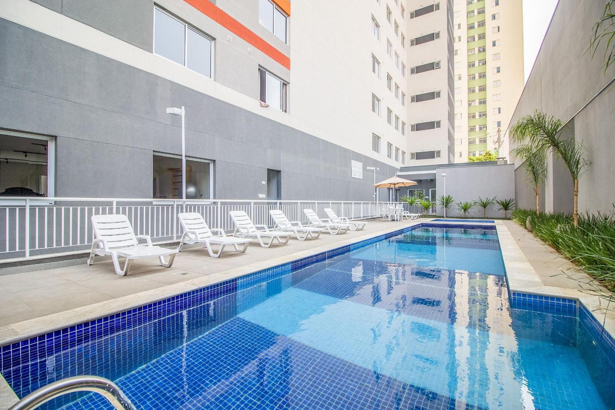 Charmoso Studio No Bras Com Piscina - Metro Bras Sao Paulo Bagian luar foto