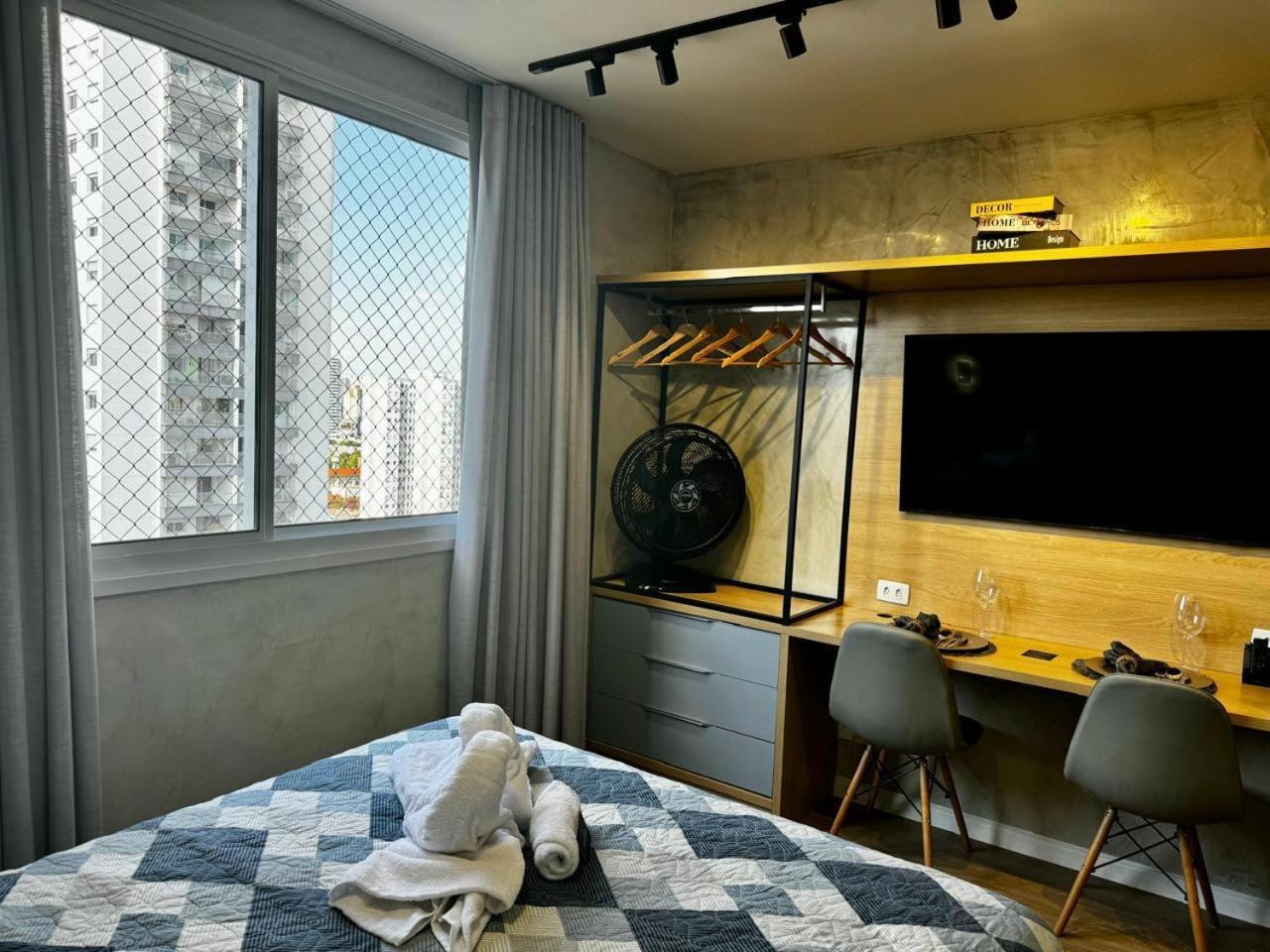 Charmoso Studio No Bras Com Piscina - Metro Bras Sao Paulo Bagian luar foto